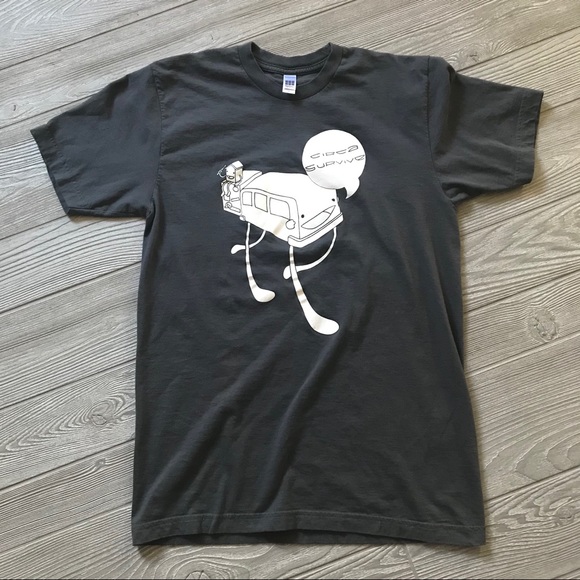 CIRCA SURVIVE Men’s Band T-Shirt in Grey and White - Picture 3 of 7